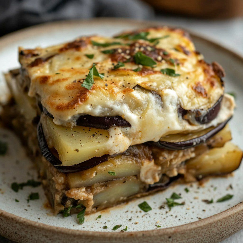 طاجن مسقعة باللحم المفروم